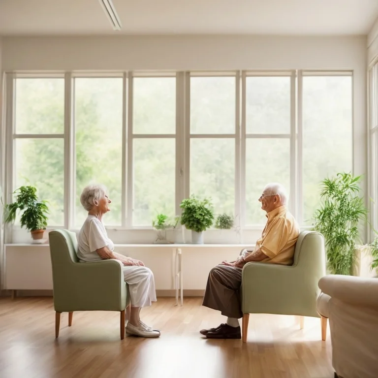 Senioren genießen entspannte Zeit im Sanatorium